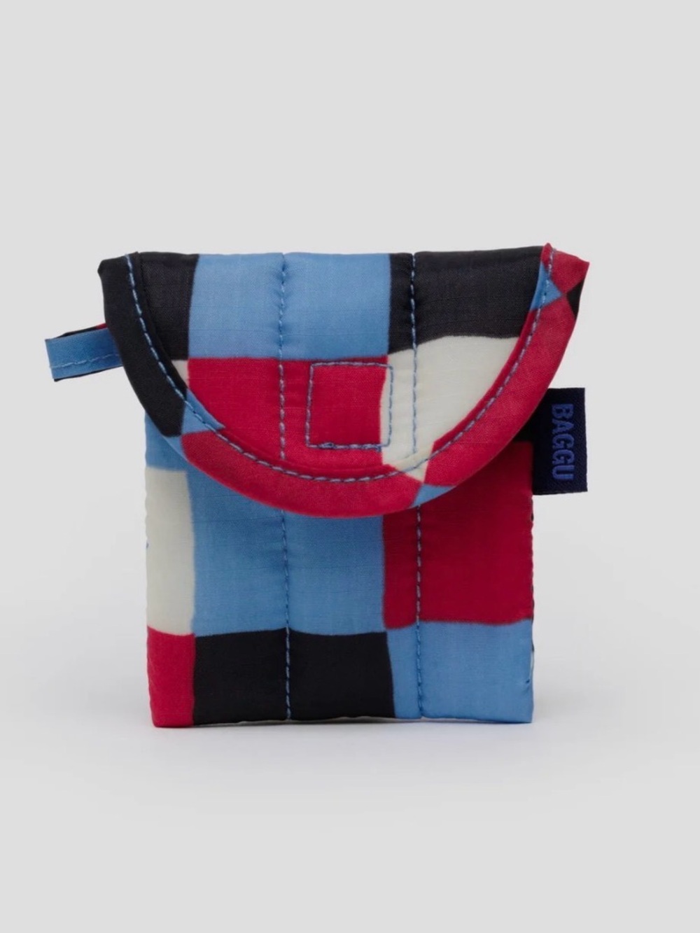 BAGGU Painted Check Earbuds AirPods Sleeve Case NEW NWT